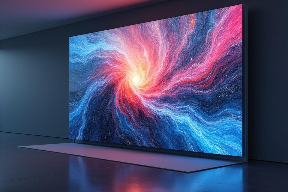 Abstract AI-generated artwork on a screen